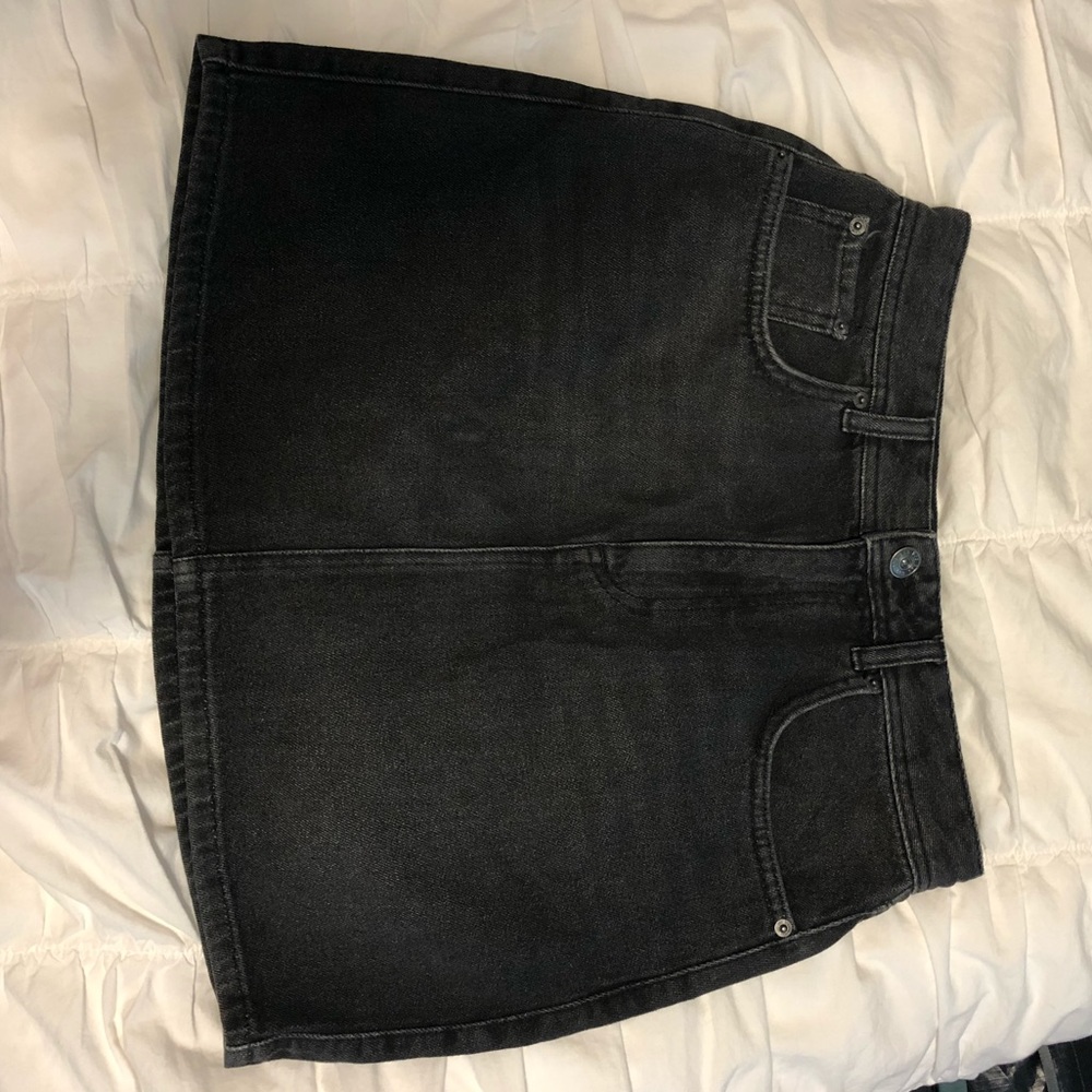 Urban outfitters black denim skirt